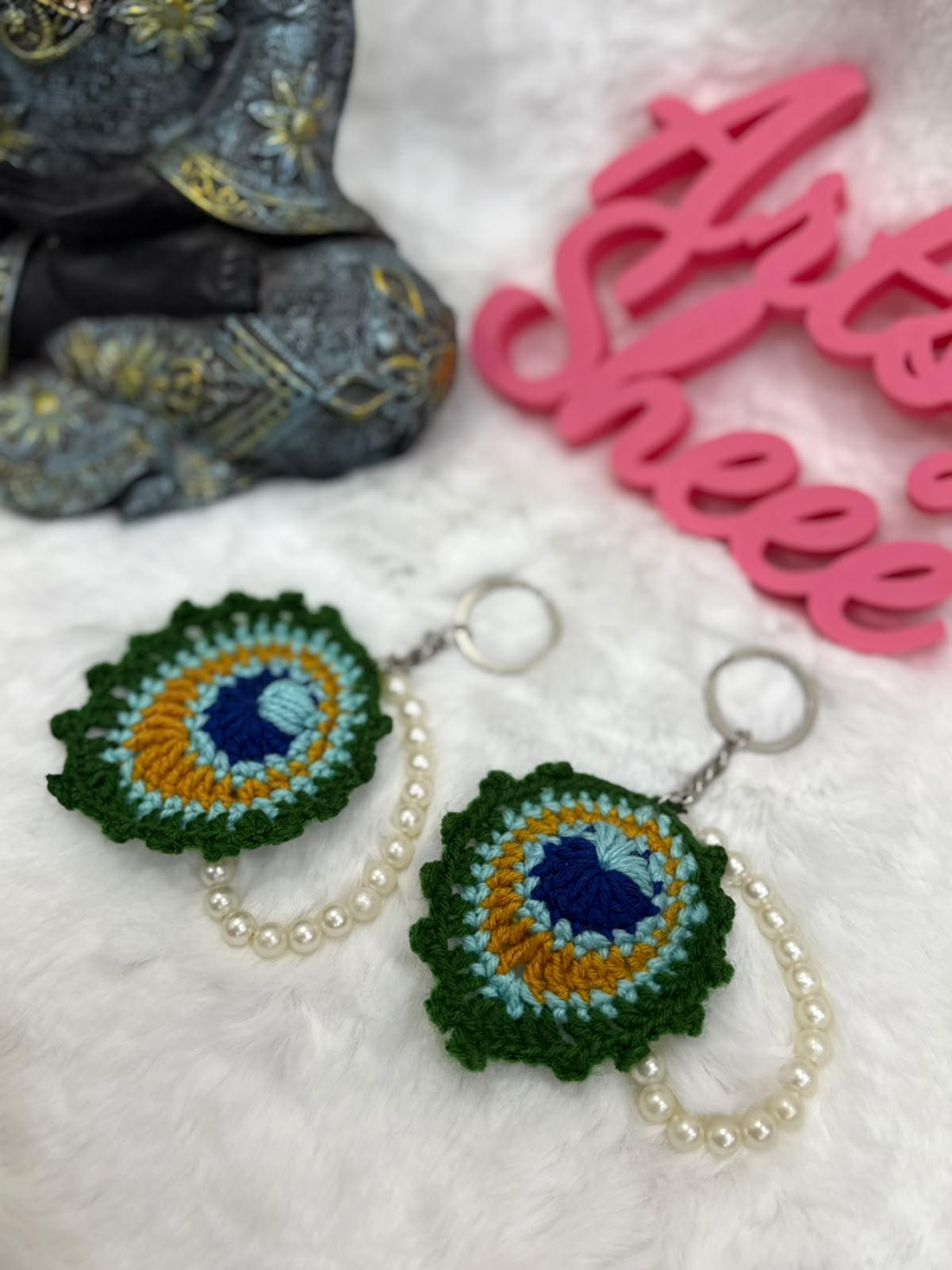 Peacock Keychain