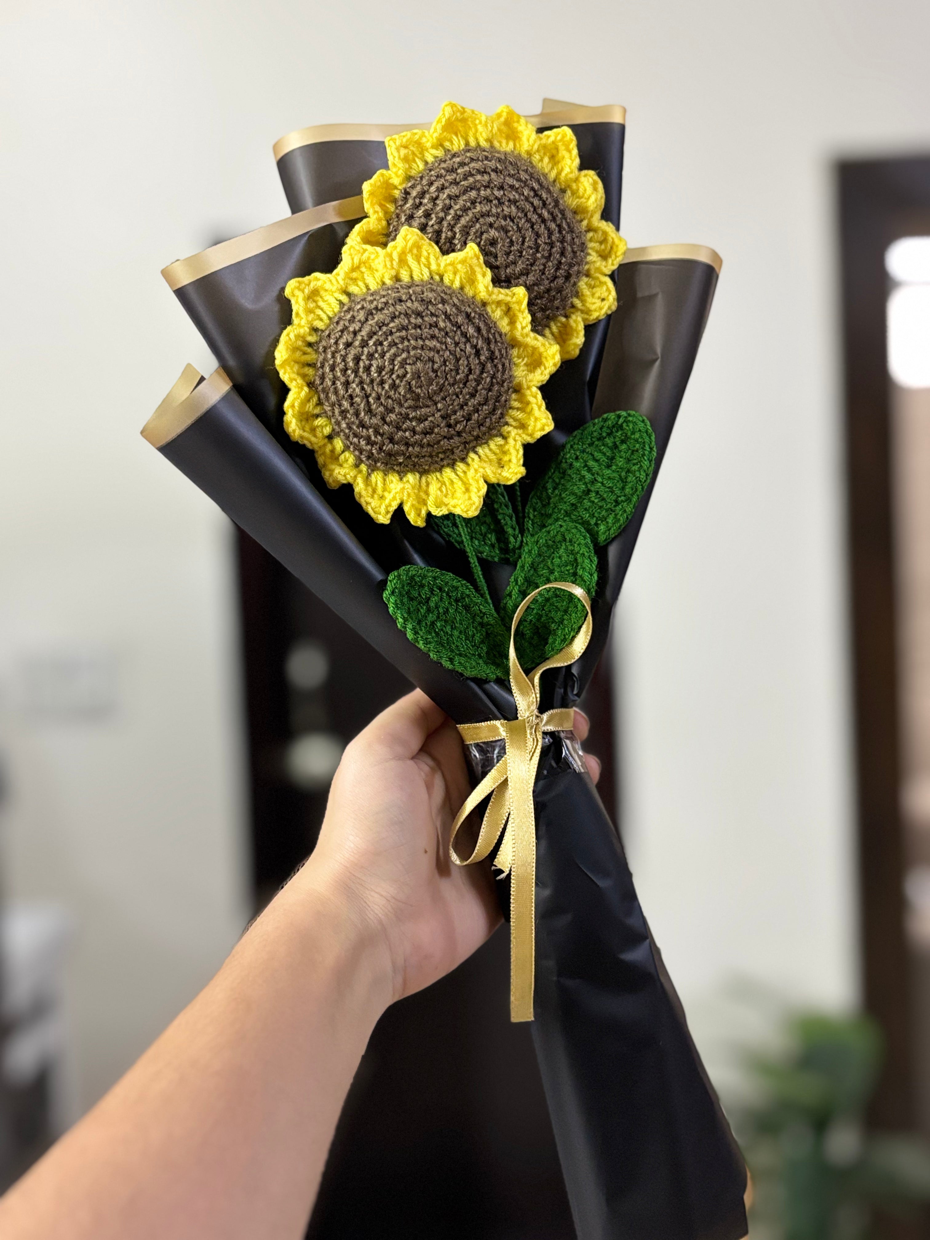 ! Crochet Flower Greeting Card