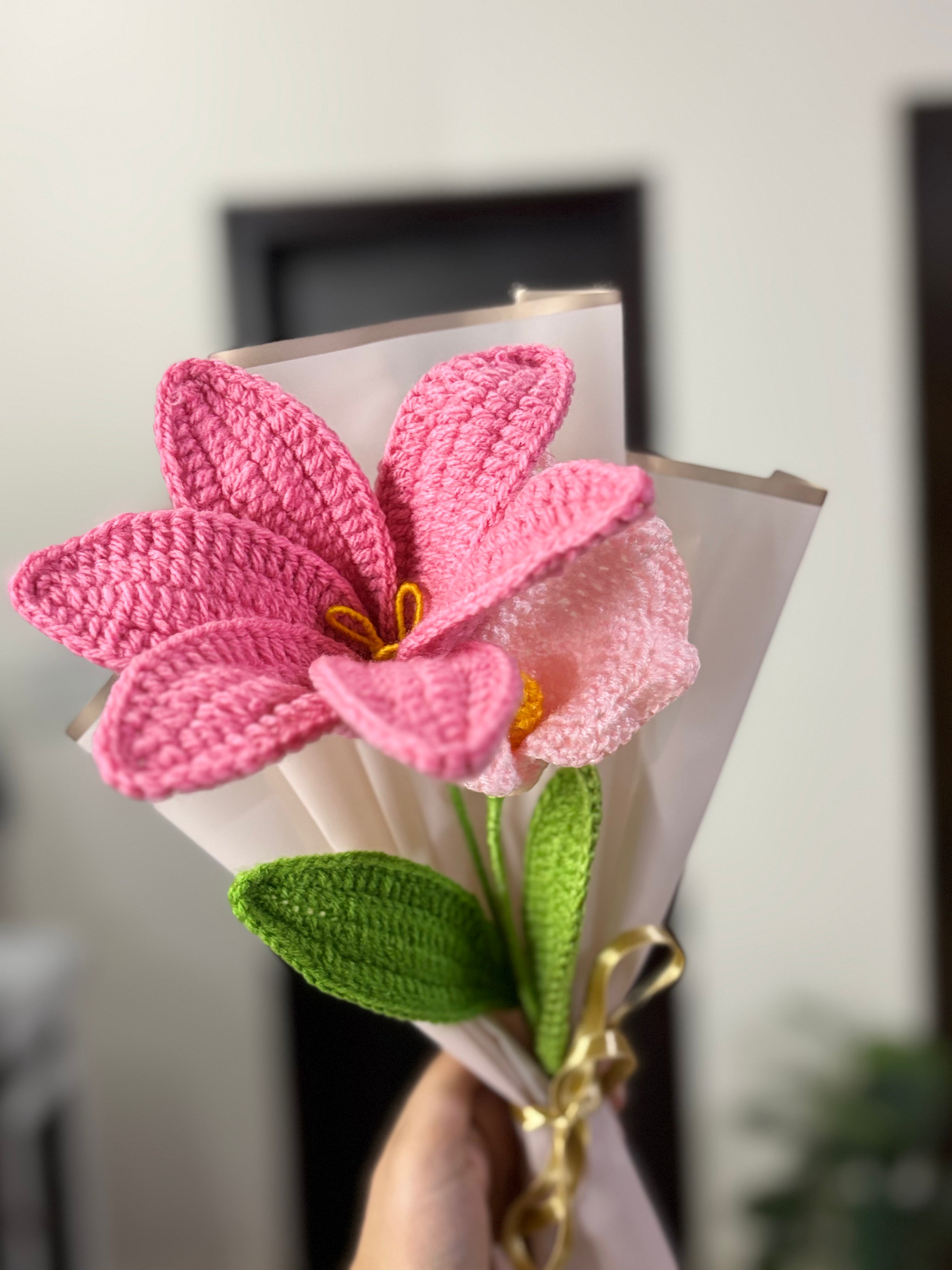 ! Crochet Flower Greeting Card