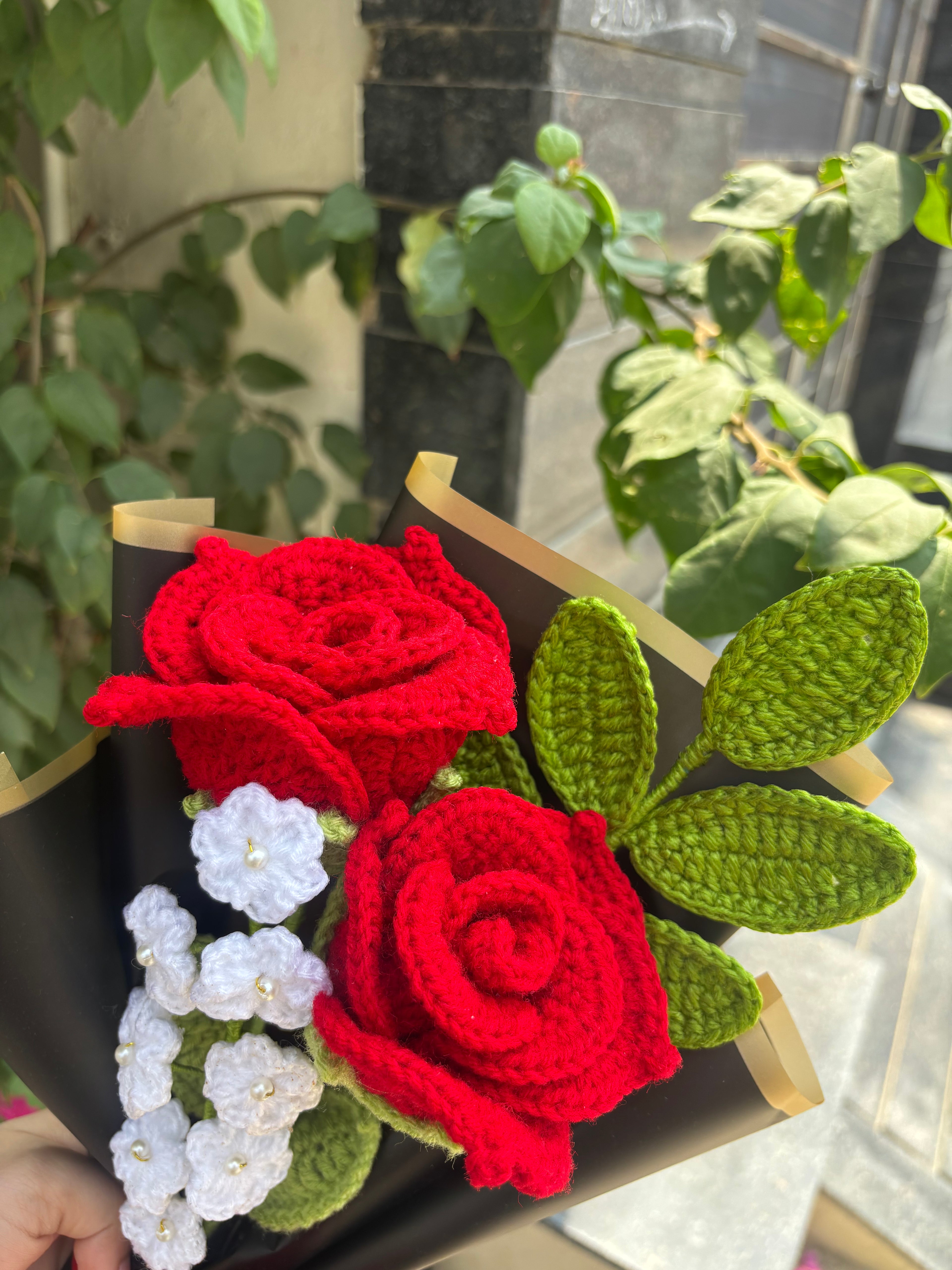 ! Crochet Flower Greeting Card