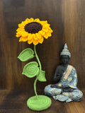 Crochet Sunflower Stand