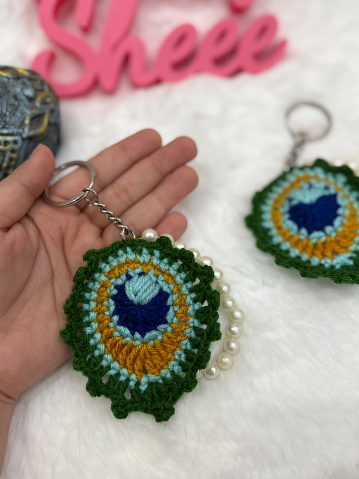 Peacock Keychain