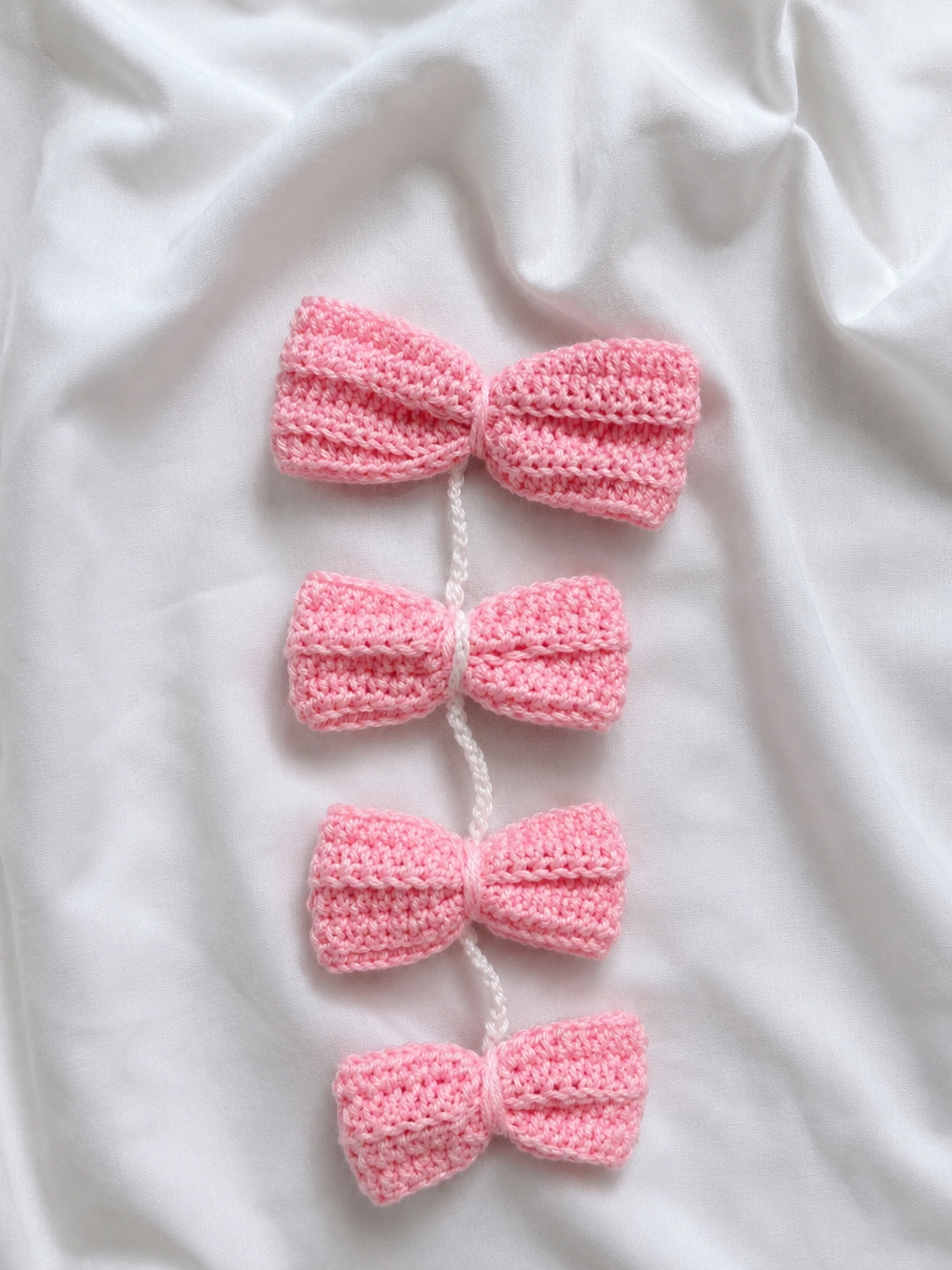 Crochet Bow Tassel Set