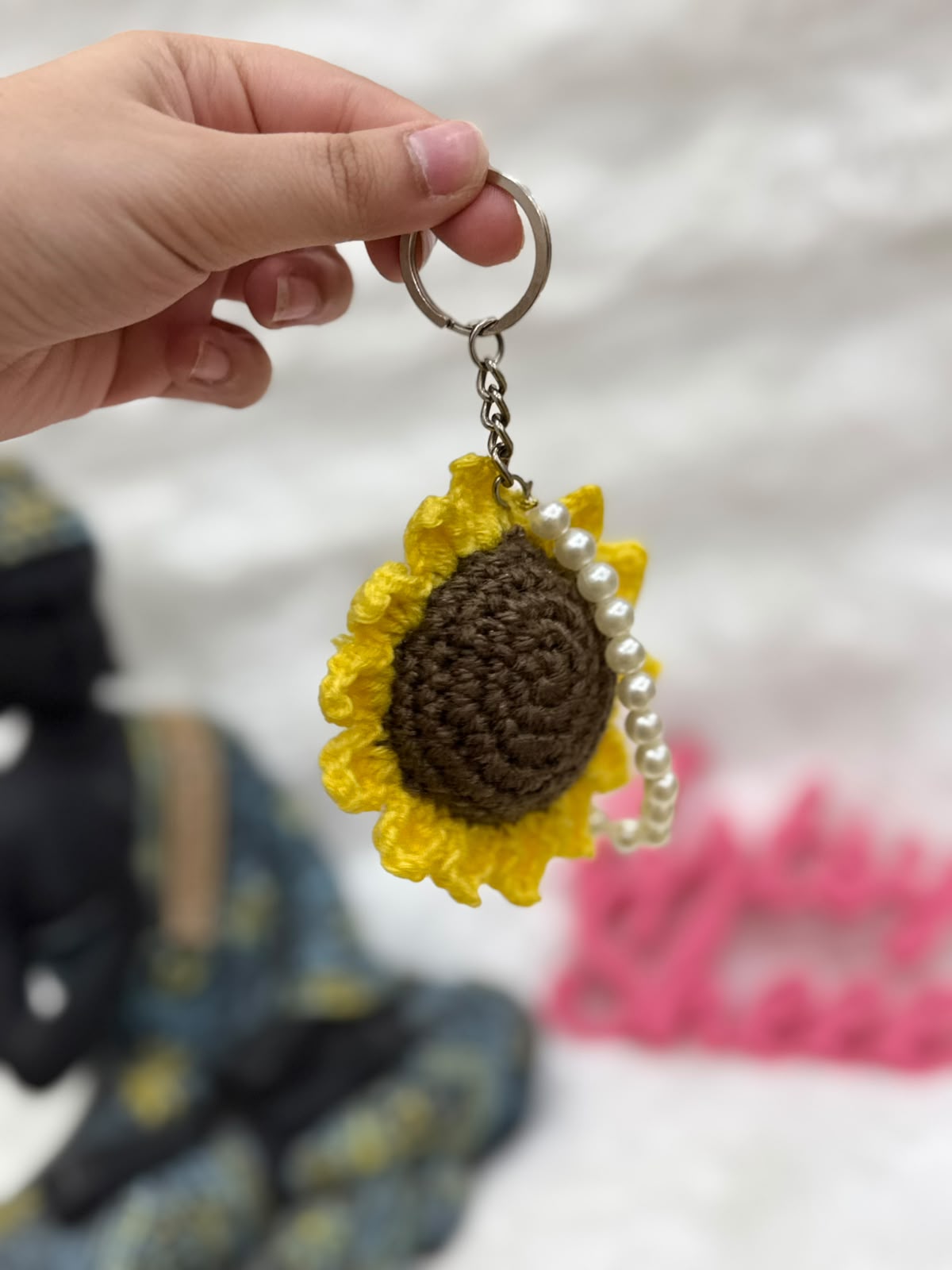 Sunflower Keychain