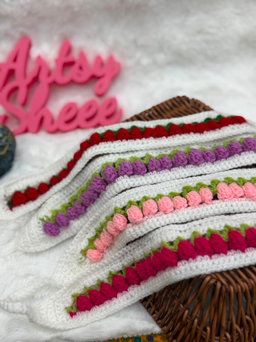 Tulip Crochet Hair Band