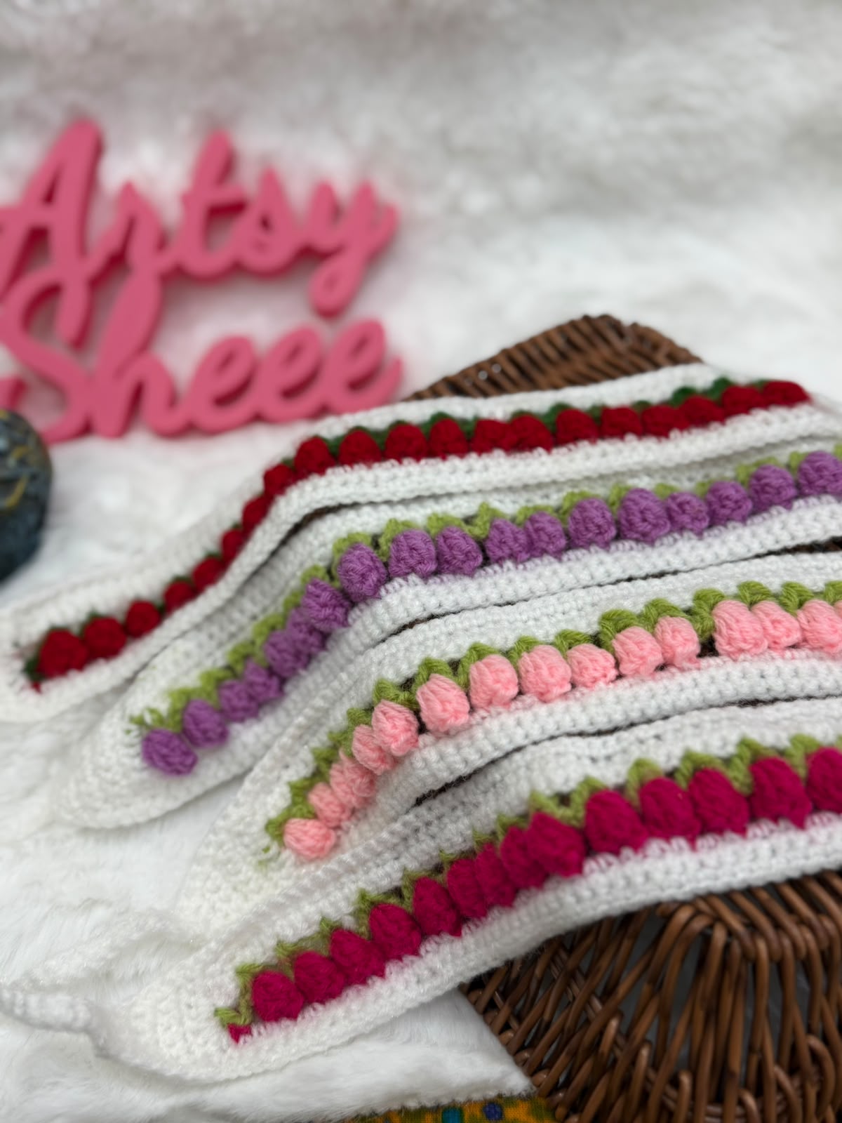 Tulip Crochet Hair Band